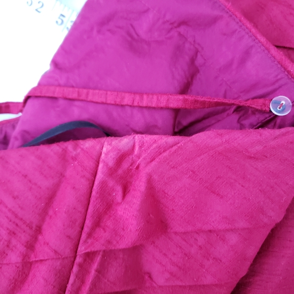 Vintage 90s/00s Watters & Watters 100% Silk 2 pc Strapless Dress - Picture 15 of 16